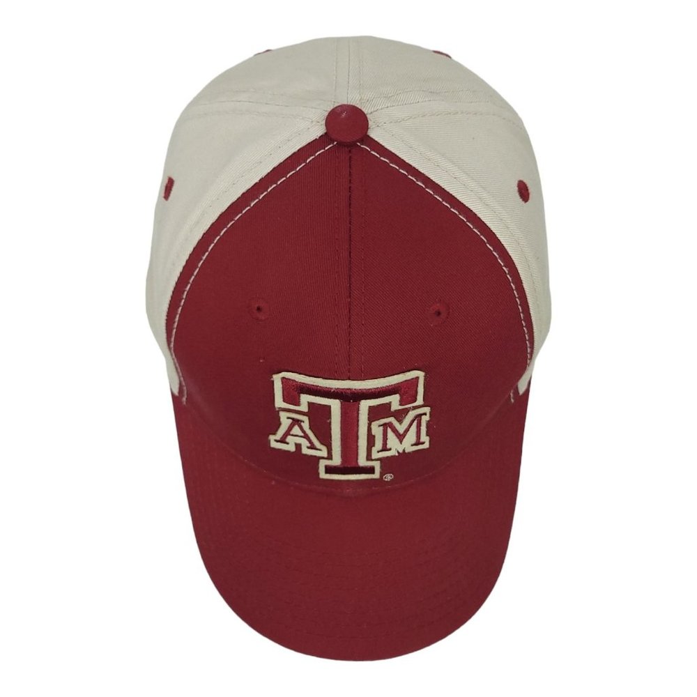 The Game Texas A&M Aggies Strapback Cap Trucker Baseball Hat Maroon White - Picture 10 of 12
